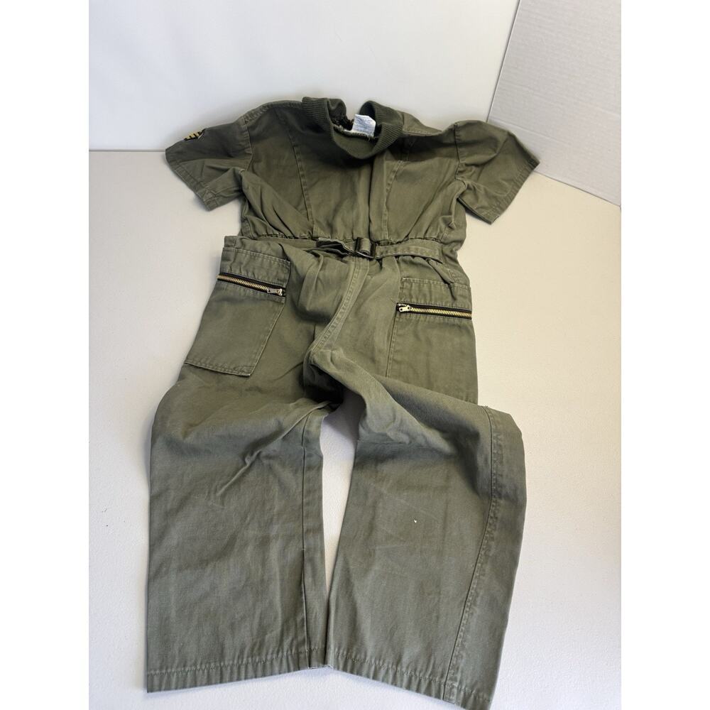 Vintage Pierre Bonée Kids Air Force Flight Suits, Green and Blue Lot of 2 - Picture 12 of 16